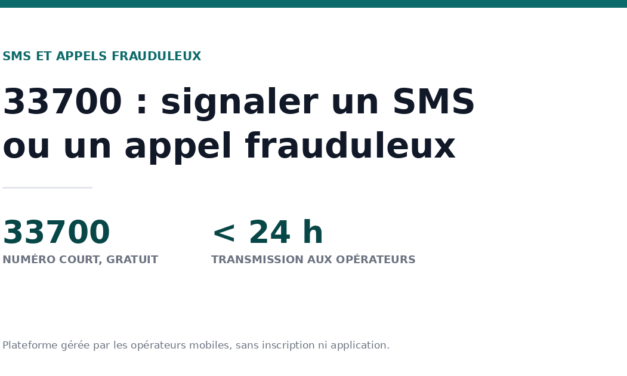 33700 : signaler un SMS ou un appel frauduleux, mode d’emploi