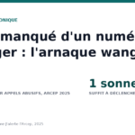 Un appel manqué d&rsquo;un numéro étranger : l&rsquo;arnaque du wangiri